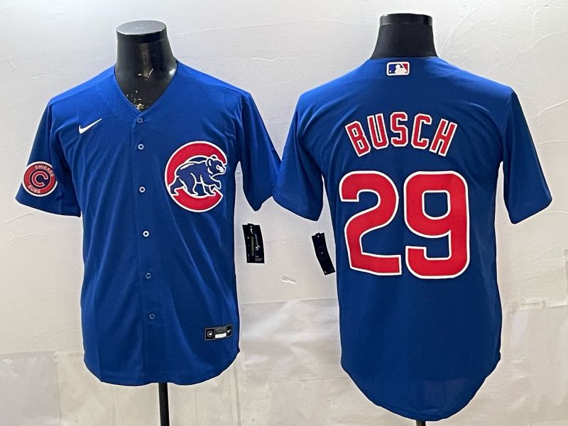 Men 2026 Chicago Cubs #29 Busch Blue Game Nike MLB Jersey style 004->ncaa teams->NCAA Jersey
